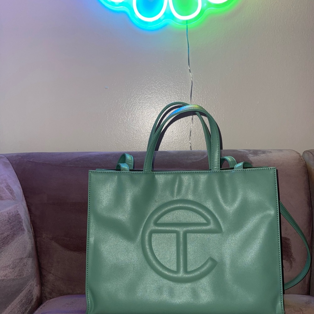 Medium Sage Telfar Shopping Bag